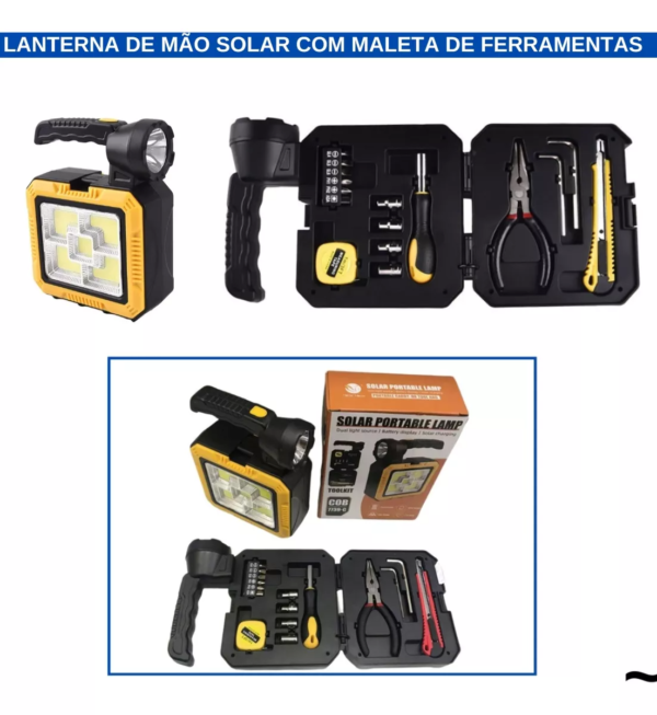 Kit herramientas, linterna y cargador